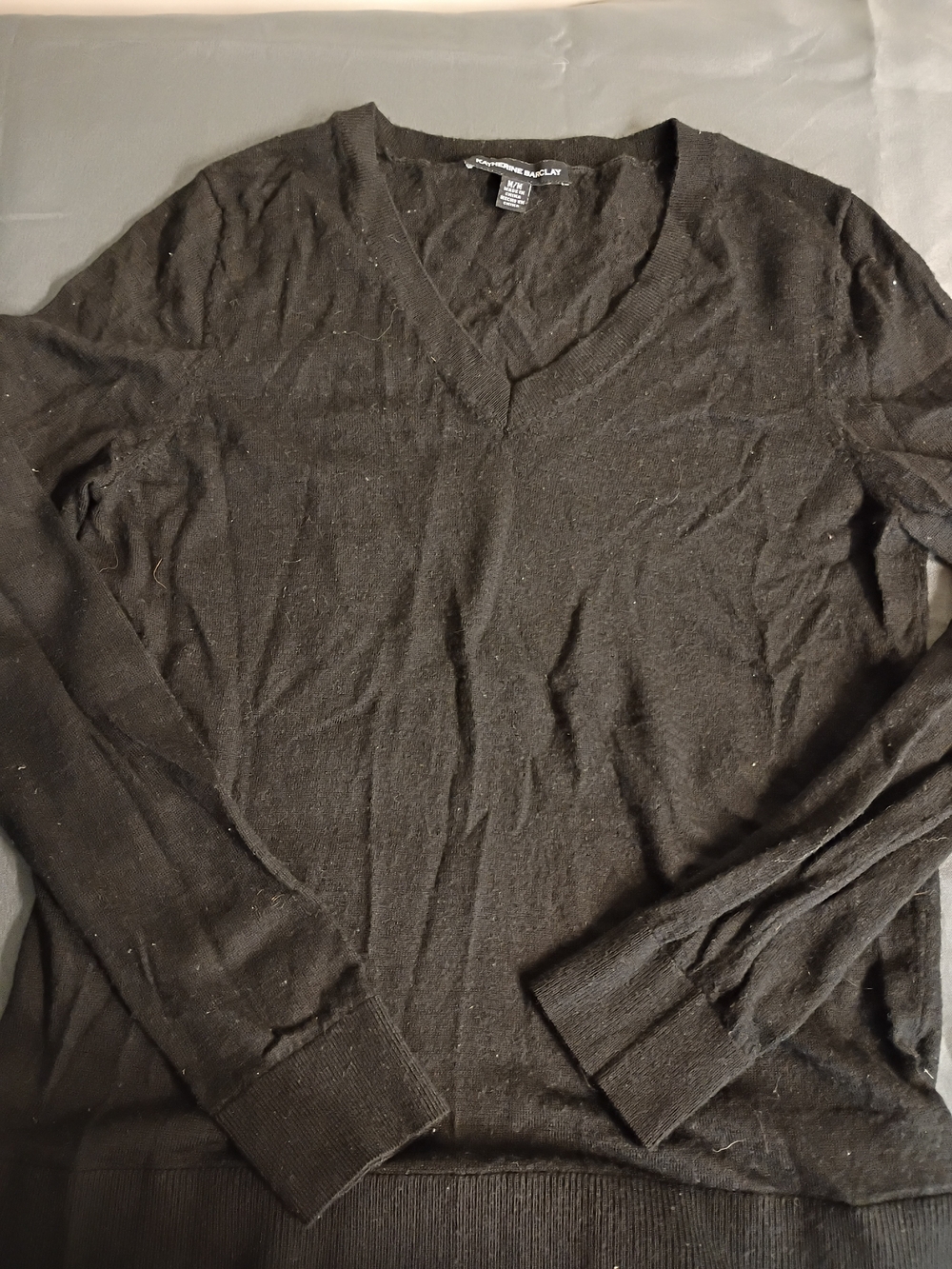 Katherine Barclay Women’s V-Neck Sweater - Black